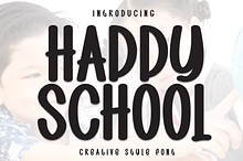 Happy School | Script Font