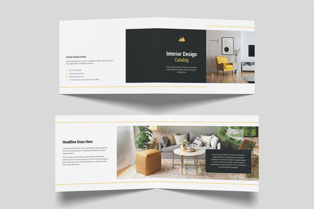 A4 Landscape Catalog Brochure Mockup, an Advertising Mockup by Compositing Studio (Photo 12 of 20)