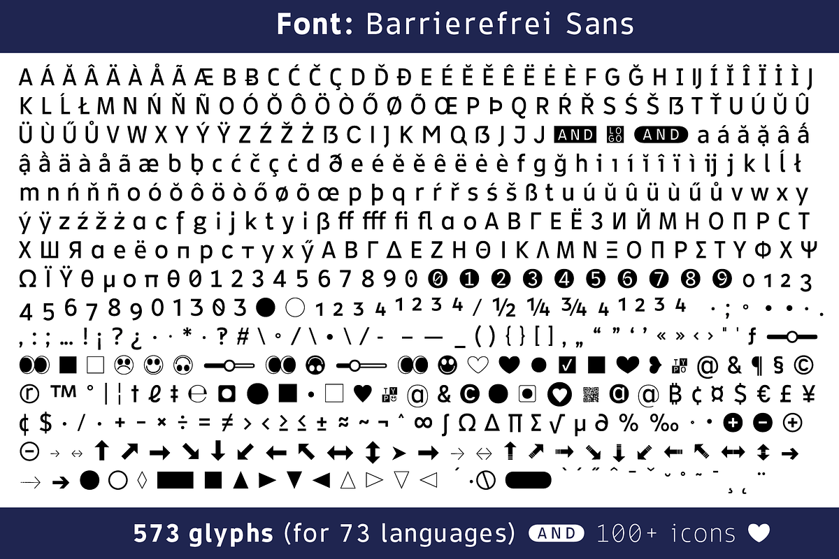 TYPEFACE Barrierefrei Sans VARIABLE, a Sans Serif Font by Typo Graphic Design (Photo 9 of 9)