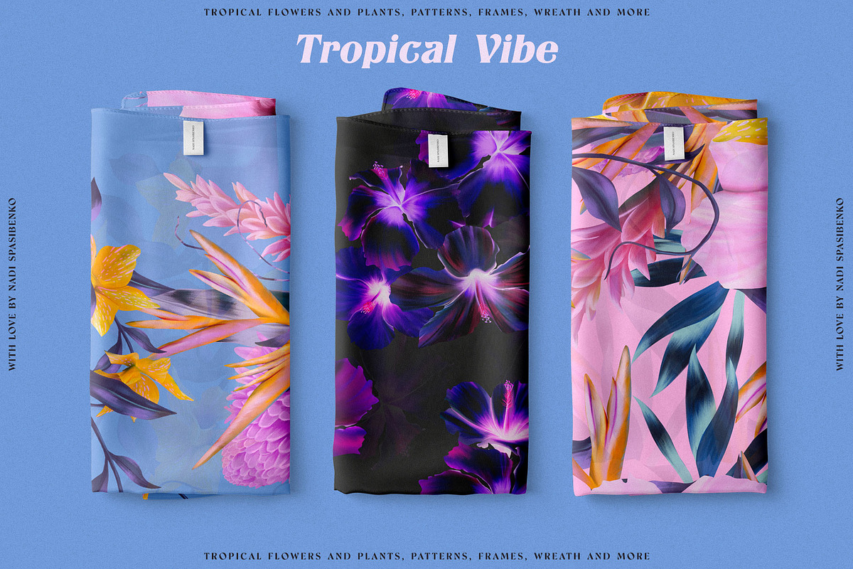 Floral Tropical Vibe, a Wallpaper Graphic by nadispasibenko (Photo 10 of 21)