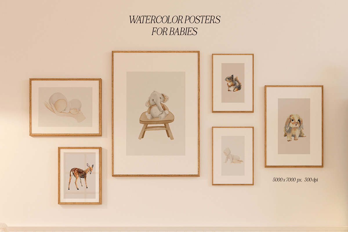 Minimalist posters for little ones, a Background Graphic by Purple (Photo 4 of 10)
