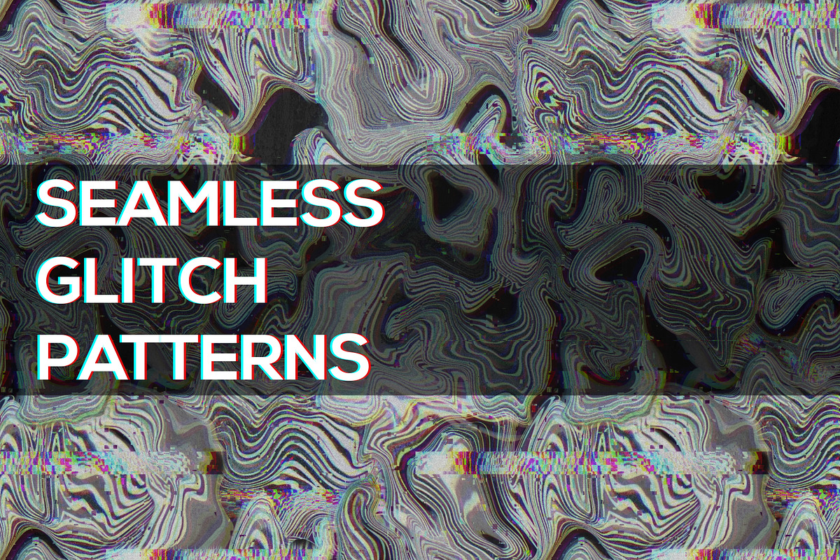 SEAMLESS GLITCH PATTERNS, a Pattern Graphic by ANAKOTO (Photo 20 of 25)