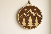 Mountain Scene Sign SVG, Layered, an Object Graphic by Libby Wishes (Thumbnail 3 of 4)