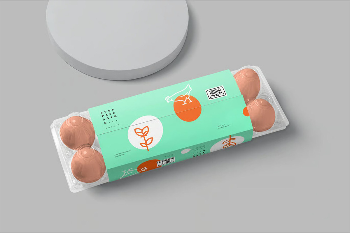 Egg Box Sleeve Mockups, a Packaging Mockup by megostudi0 (Photo 7 of 7)