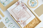 Peach Baptism Card Invitation Card, an Invitation Template by Squirrel92 (Thumbnail 2 of 2)