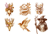 Witchy Botanica Collage Kit, an Object Graphic by Idressart (Thumbnail 6 of 9)