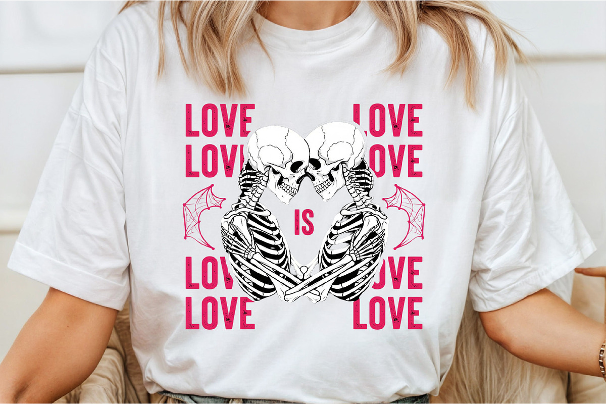 love skeleton couple PNG, an Illustration by DreamCafeArt (Photo 4 of 6)