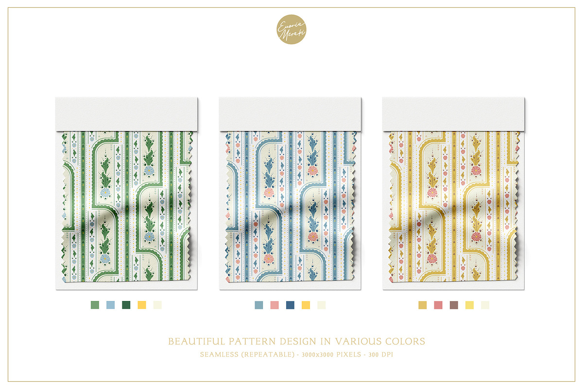 Vintage Floral Pattern 2 Shabby Chic, a Pattern Graphic by Euonia Meraki (Photo 3 of 19)