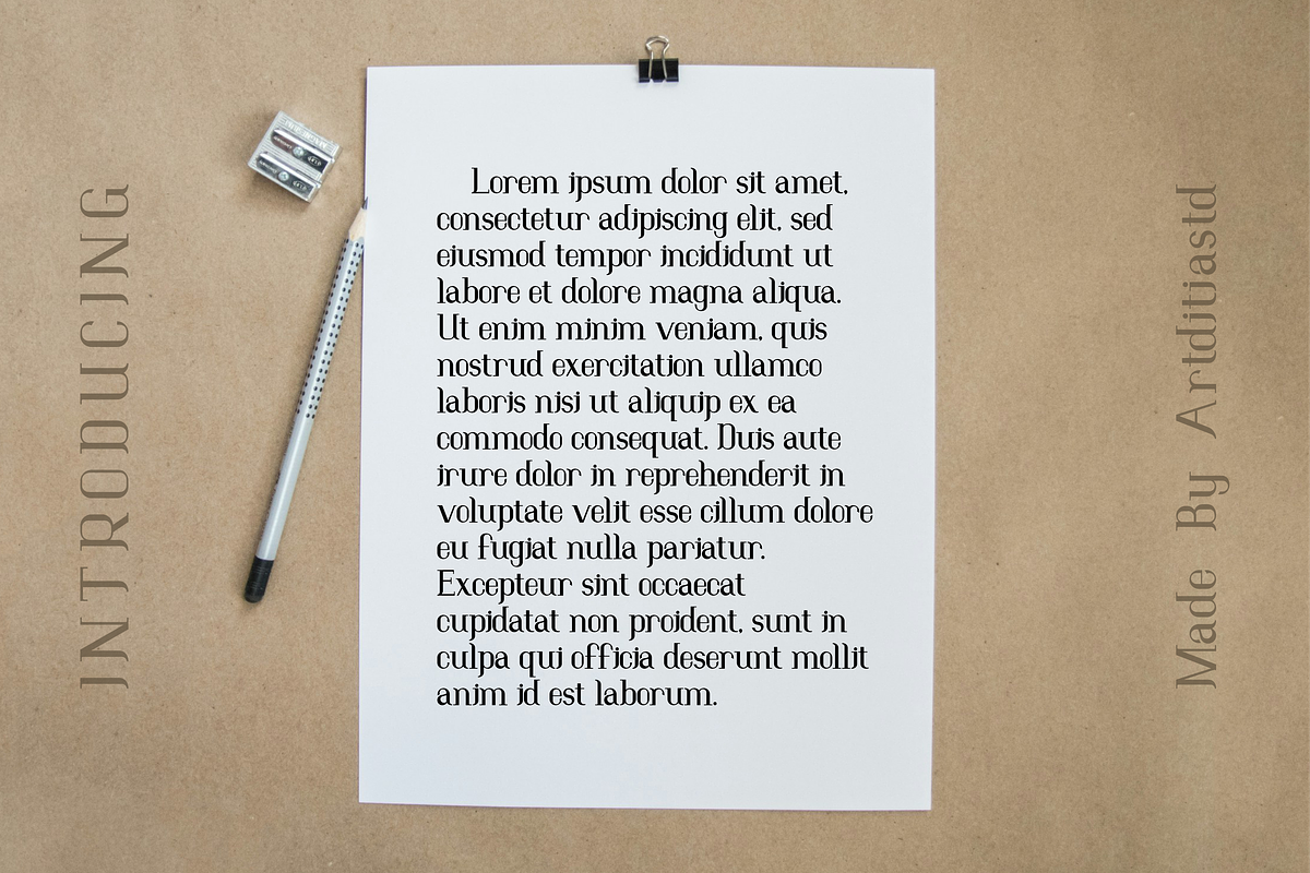 Sidika font, a Serif Font by artditiastd (Photo 3 of 4)