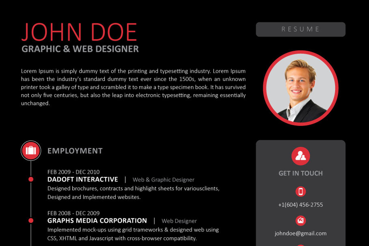 Clean Resume / CV, a Resume Template by RQ Designs (Photo 12 of 13)