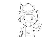 125x Kids of the World for Coloring, an Education Illustration by asantosg (Thumbnail 11 of 23)