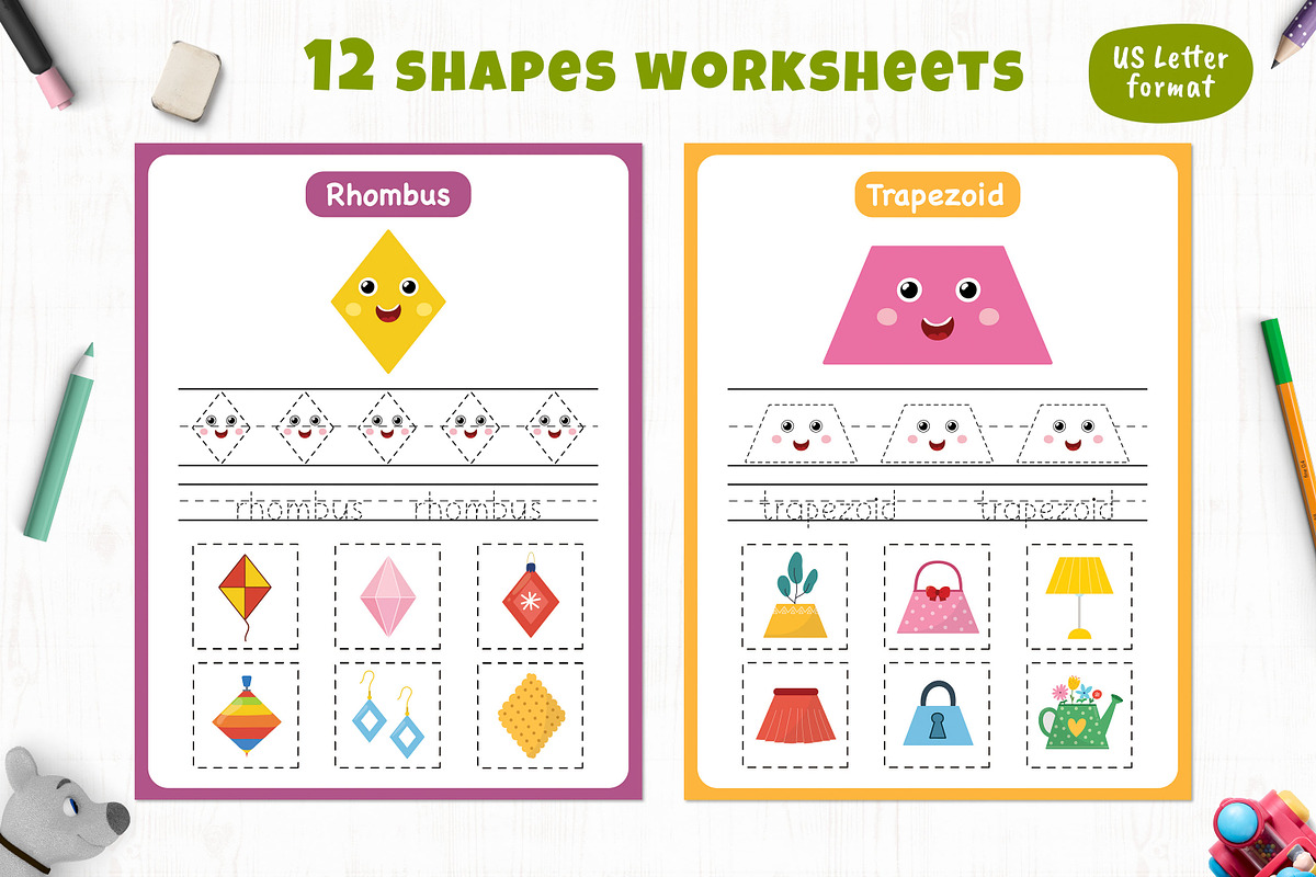 Shapes Activities for Kids, an Education Illustration by Gulnara Sabirova (Photo 13 of 19)