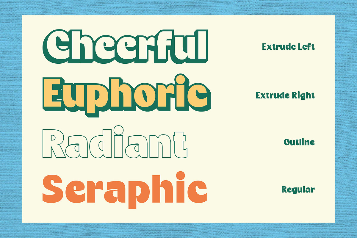 Glazio 3D, a Sans Serif Font by Craft Supply Co. (Photo 4 of 8)