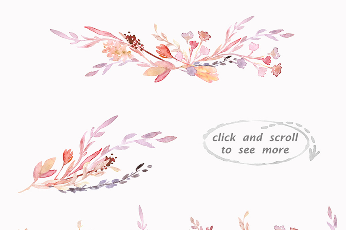 Watercolor clipart Delicate herbs, an Illustration by AqwaColor (Photo 4 of 6)