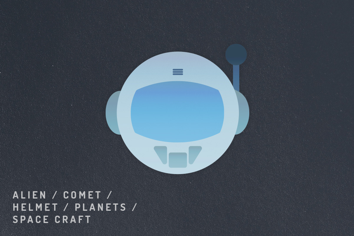 12 Vibrant Space Icons, an Outline Icon by Milktoast (Photo 12 of 12)