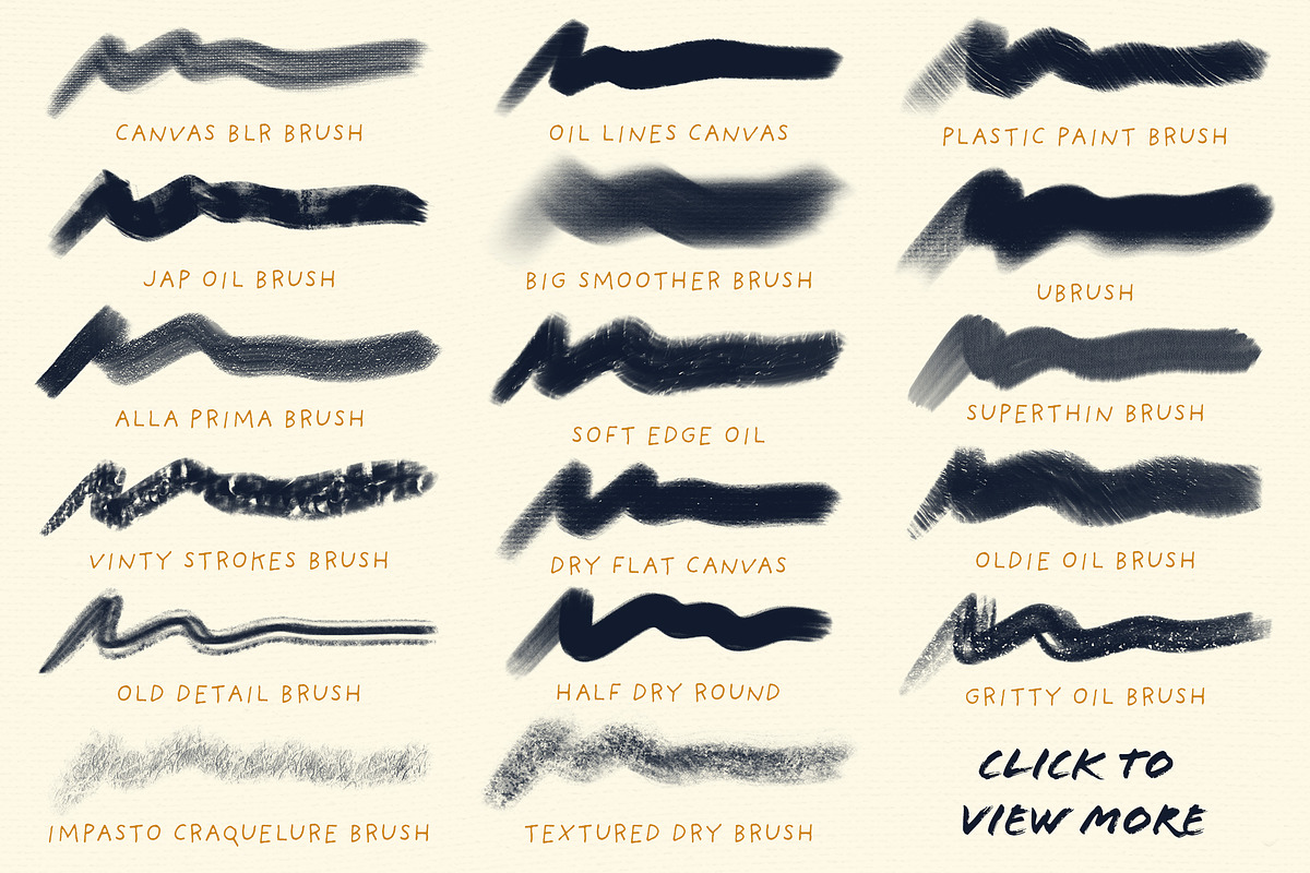 Oil Paint Brushes for Procreate, a Brush Add-On by Guerillacraft (Photo 5 of 6)