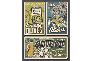 Olive Oil, Tree And Green Fruits