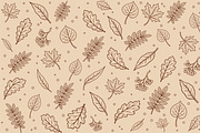 Autumn Leaves Seamless Pattern, a Pattern Graphic by Gfx Expert Team (Thumbnail 2 of 3)
