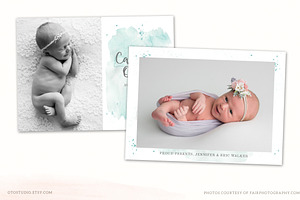 Birth Announcement Template CB112