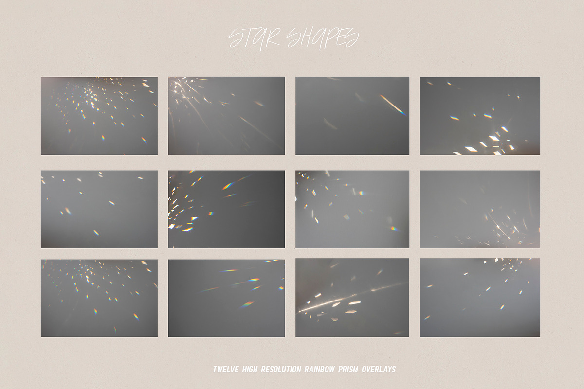 Rainbow Star Shapes | Prism Overlays, a Layer Style Add-On by Shimmer Studio (Photo 3 of 15)