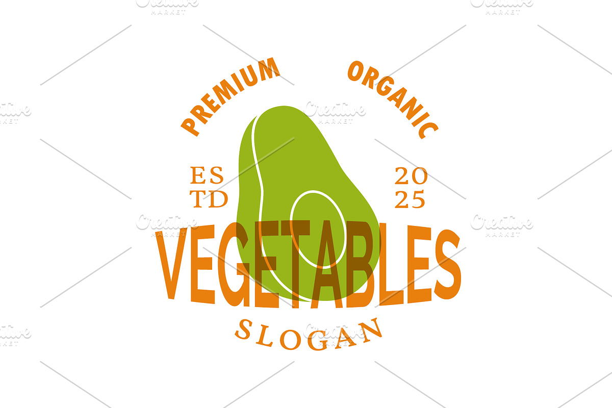 Avocado logo design template, an Object Illustration by GraphiShop