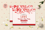 Valentine’s Day Party Invitation, a Card Template by Template Shop (Thumbnail 2 of 3)