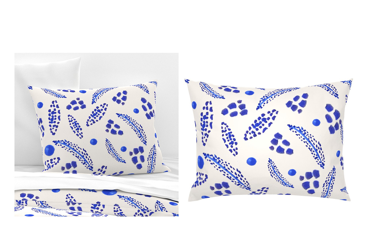 Indigo Blue Flowers Collection, a Decorative Illustration by ElicoelhoDesign Shop (Photo 4 of 10)
