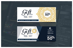 Gift Voucher Gold Template