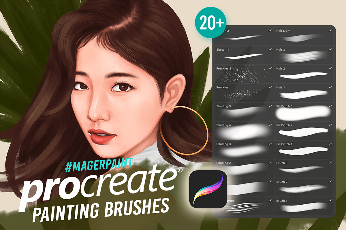 MAGERPAINT - Procreate Brushes, a Brush Add-On by Nurmiftah (Photo 1 of 6)