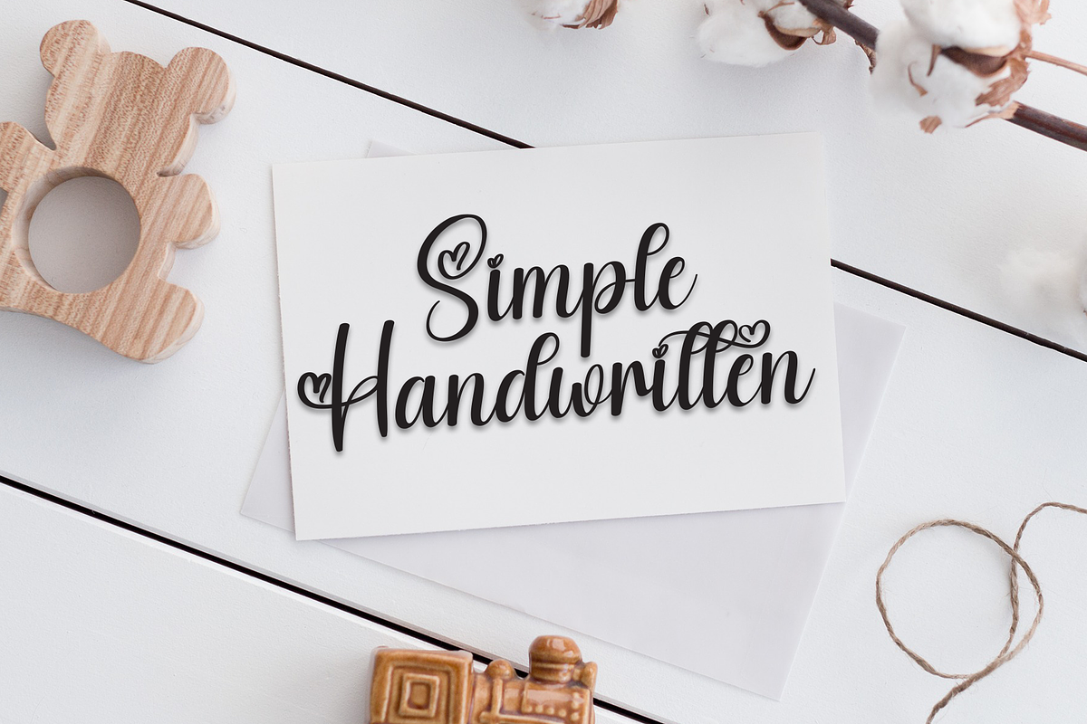 Yesterday | Script Font, a Handwritten Font by Scratchones (Photo 4 of 8)
