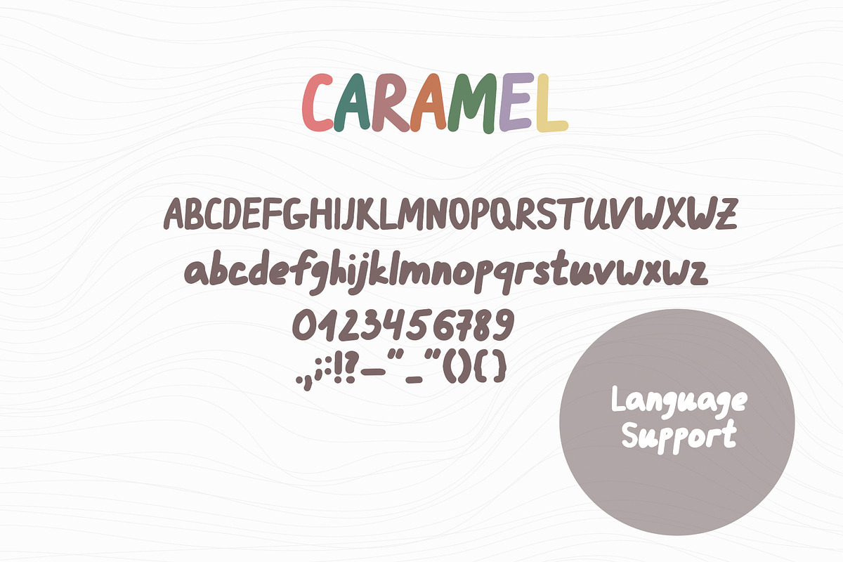CARAMEL I Kids Font, a Sans Serif Font by PudraART (Photo 6 of 7)
