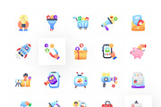 Marketing icons, a Duotone Icon by Prosymbols (Thumbnail 7 of 10)