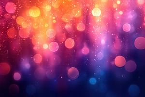Colorful bokeh background with vibra, a Photo by Tanuart