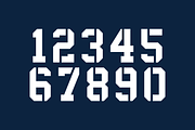Rocket Boat Numeral Set, a Sans Serif Font by Port Design Company (Thumbnail 2 of 4)