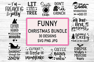 Funny Christmas SVG Bundle