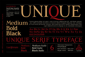 Luciferum - Serif Font Family