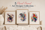 Floral animal clipart, an Object Illustration by HeavensStar (Thumbnail 4 of 7)
