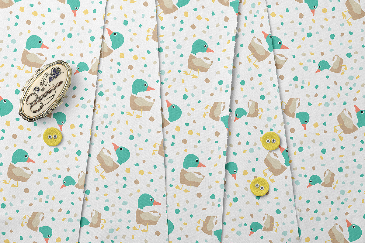 Cute Duck Terrazzo Pattern, a Pattern Graphic by StudioGlouna (Photo 6 of 6)
