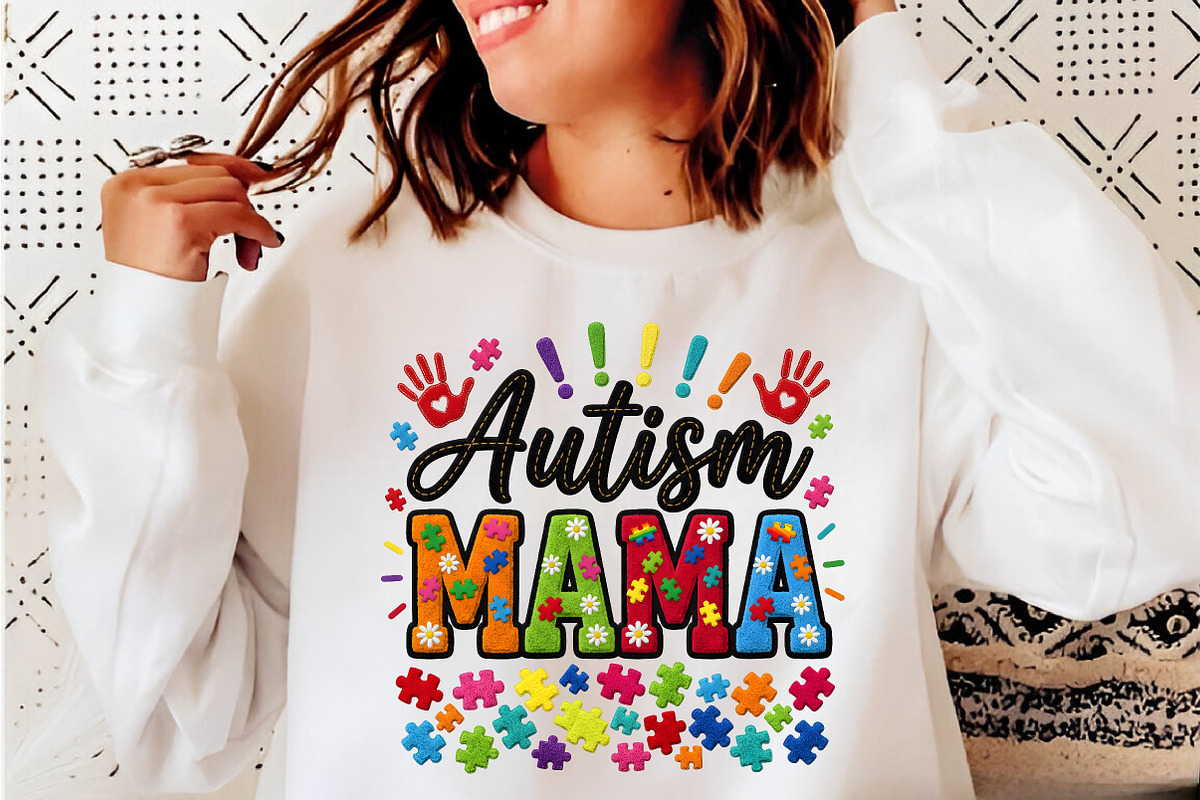 Autism Mama, Autism Awareness Day, an Illustration by CreationArt (Photo 4 of 6)