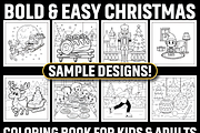 Bold & Easy Christmas Coloring, a Seasonal Illustration by Coco Bloom (Thumbnail 5 of 5)