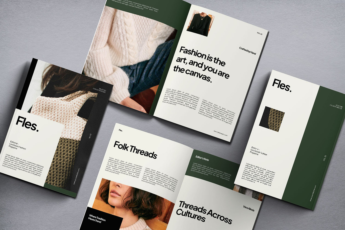 Fles Editorial Fashion Magazine, a Magazine Template by Haps Space (Photo 5 of 8)