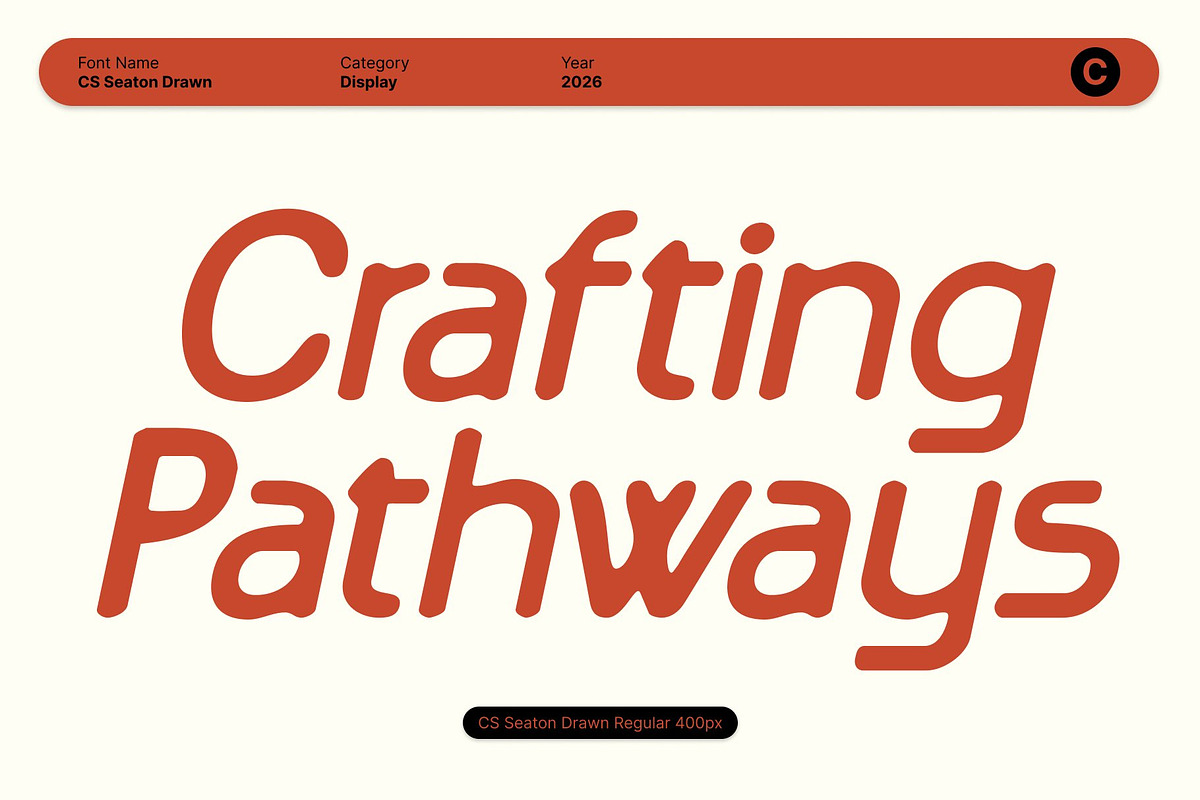CS Seaton Drawn, a Sans Serif Font by Craft Supply Co. (Photo 2 of 8)