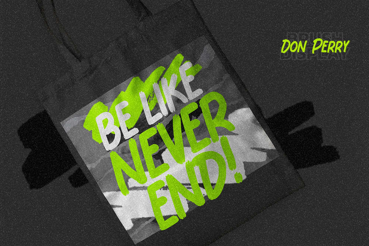 Don Perry - Brush Display Font, a Font by Gassstype (Photo 5 of 7)