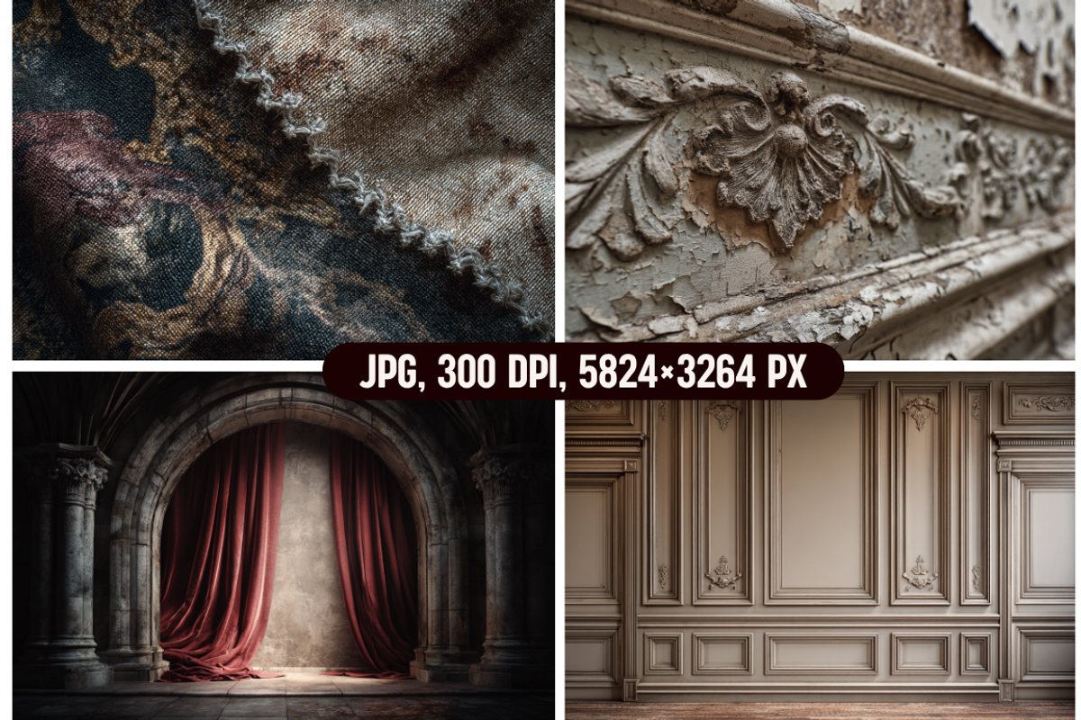 Classic and Baroque Photo Backdrops, an Object Graphic by PrintHaven Designs (Photo 4 of 11)