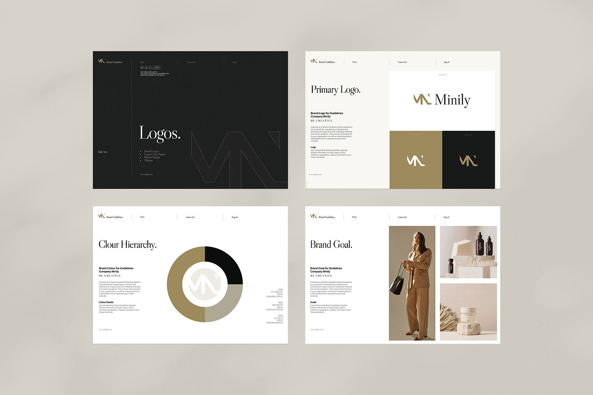 Canva | Figma Brand Guideline, a Brochure Template by Minily (Photo 7 of 10)