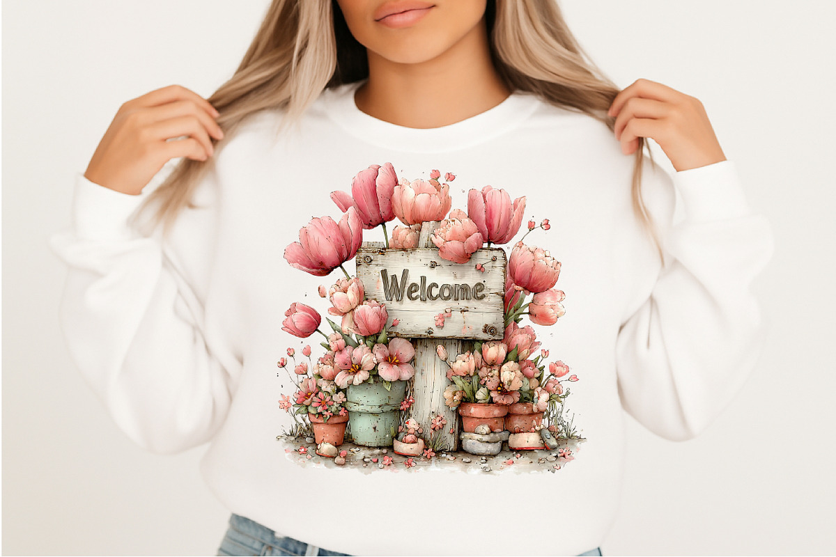 Whimsical Spring Signpost Clipart, an Illustration by Craft Nest (Photo 8 of 11)