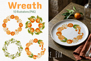 Tangerines — Watercolor Illustration, a Food Illustration by Andre_Eva (Thumbnail 5 of 11)
