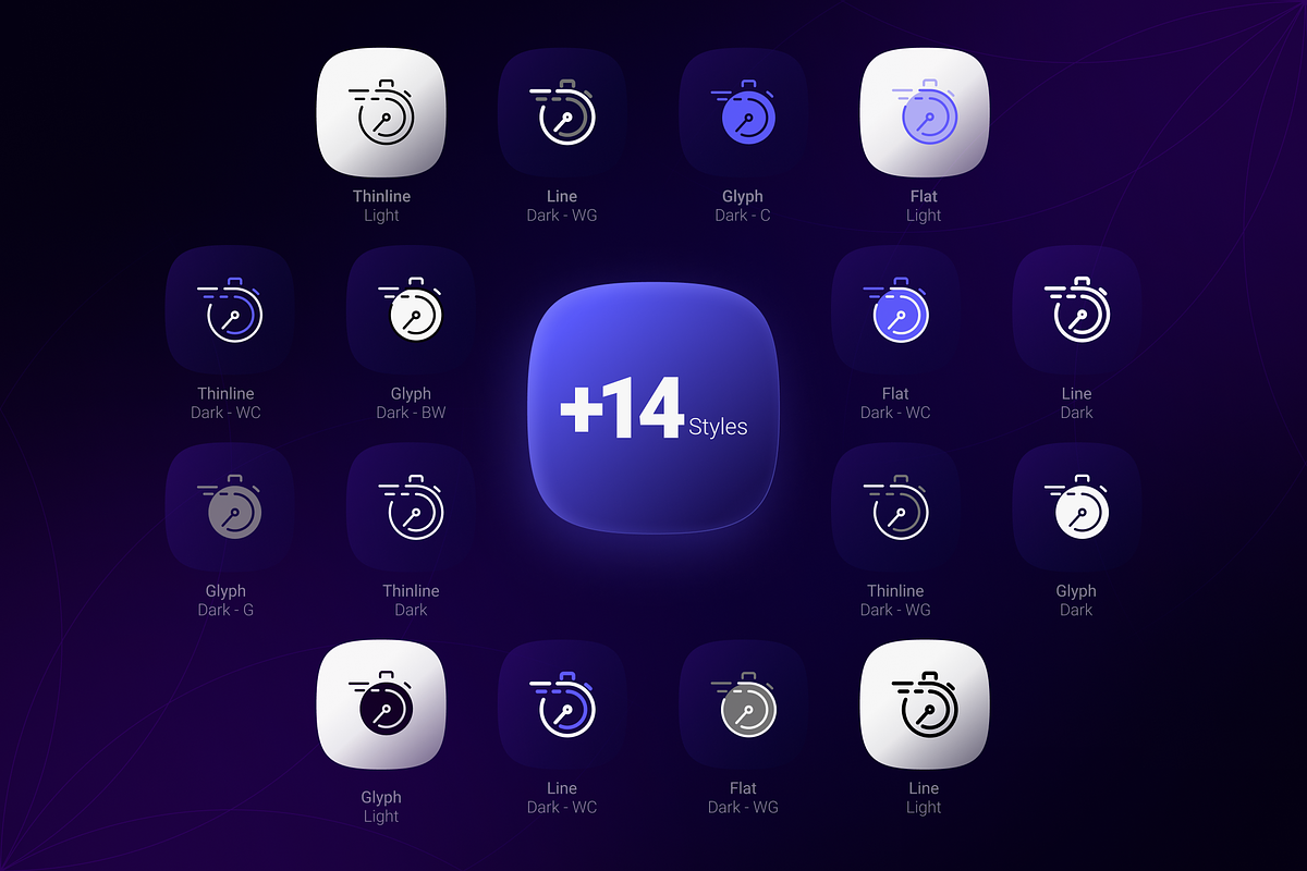 Time Management Icons – 14x, an Outline Icon by Alireza Icons (Photo 3 of 3)
