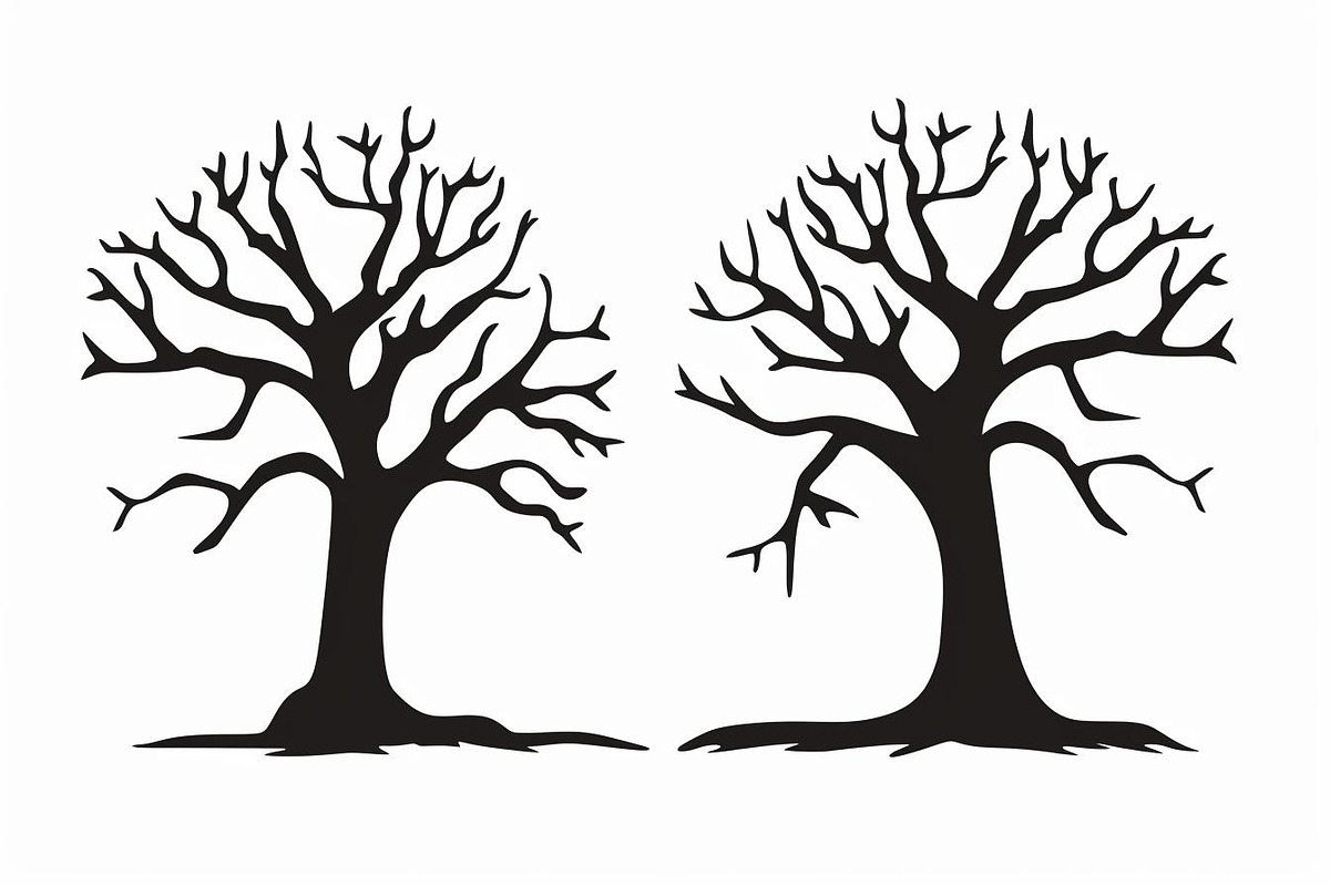 Elegant Tree Silhouette Bundle, an Illustration by Designs_River (Photo 4 of 9)