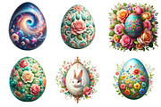 Easter eggs clipart bundle, an Illustration by SinaCreation (Thumbnail 5 of 11)